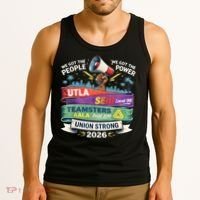 Labor Movement UTLA SEIU AALA Union Strong Protest Tank Top thumb 3