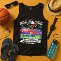Labor Movement UTLA SEIU AALA Union Strong Protest Tank Top thumb 4