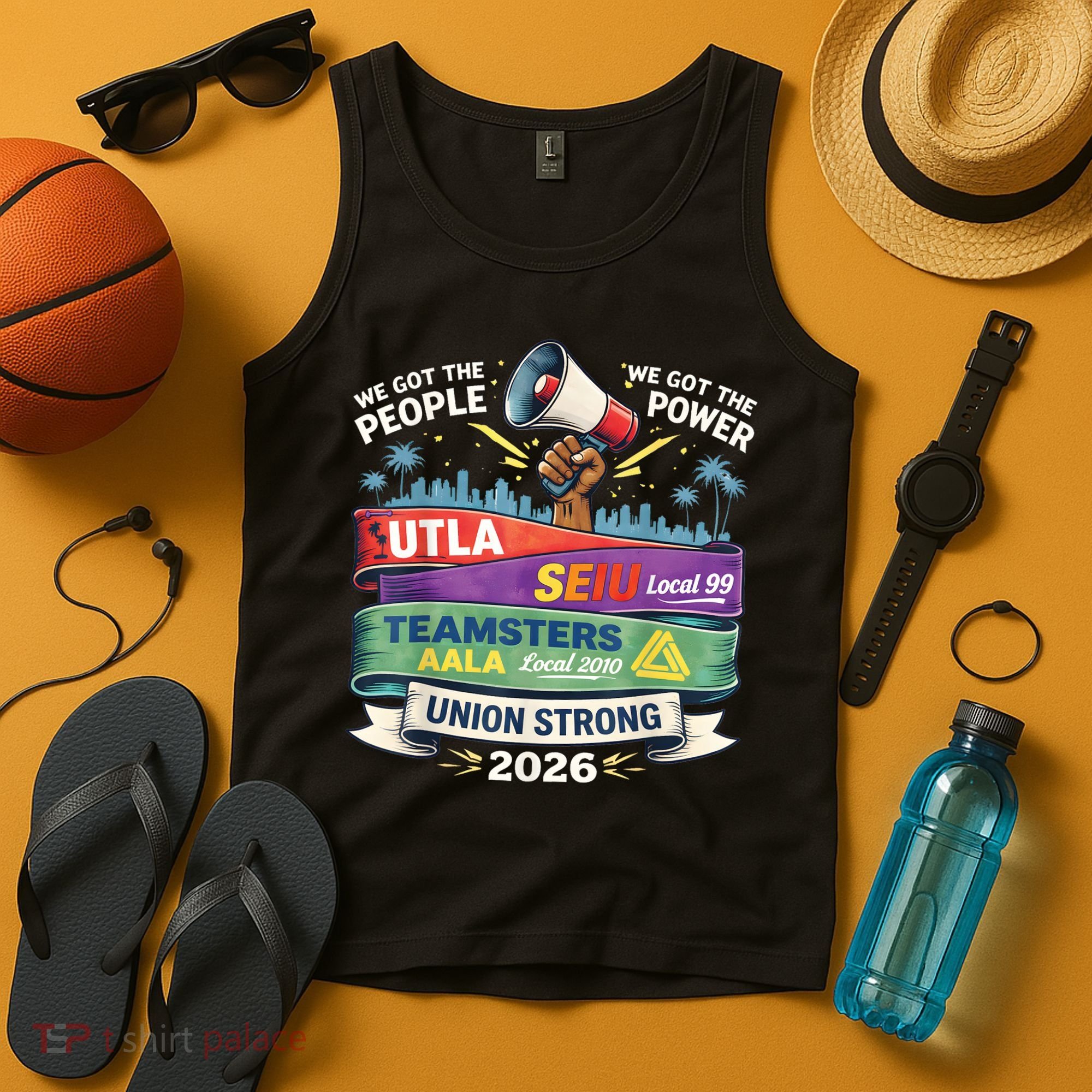 Labor Movement UTLA SEIU AALA Union Strong Protest Tank Top