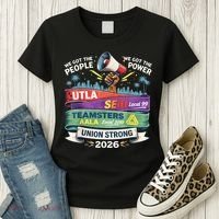 Labor Movement UTLA SEIU AALA Union Strong Protest Women's T-Shirt thumb 3