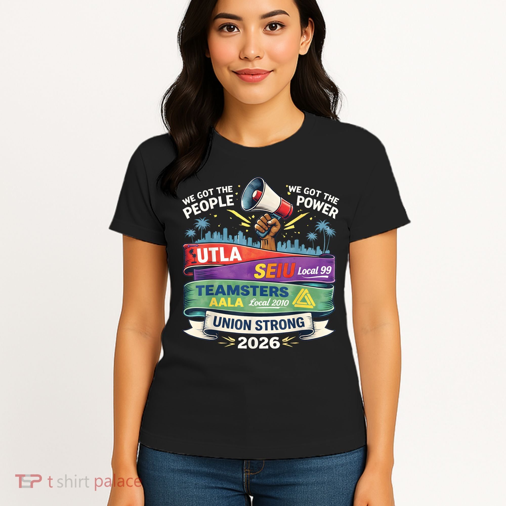 Labor Movement UTLA SEIU AALA Union Strong Protest Women's T-Shirt
