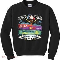 Labor Movement UTLA SEIU AALA Union Strong Protest Kids Sweatshirt thumb 0