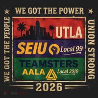 Labor Movement UTLA SEIU AALA Power To The People Women's Sweatshirt thumb 2