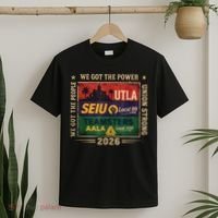 Labor Movement UTLA SEIU AALA Power To The People T-Shirt thumb 2