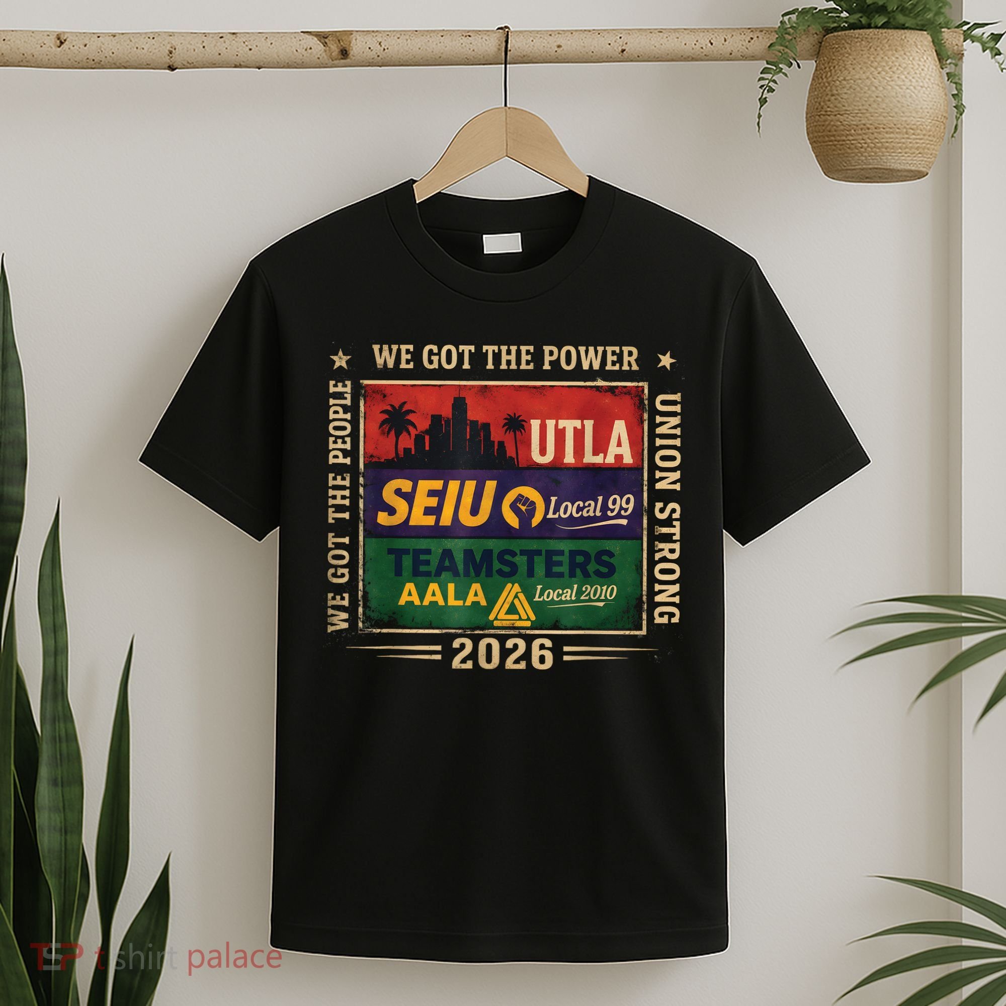 Labor Movement UTLA SEIU AALA Power To The People T-Shirt