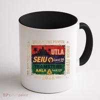 Labor Movement UTLA SEIU AALA Power To The People Coffee Mug thumb 1