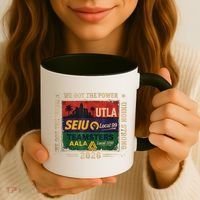 Labor Movement UTLA SEIU AALA Power To The People Coffee Mug thumb 3