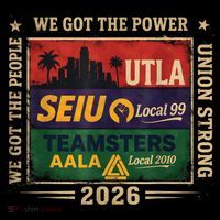 Labor Movement UTLA SEIU AALA Power To The People Coffee Mug thumb 5
