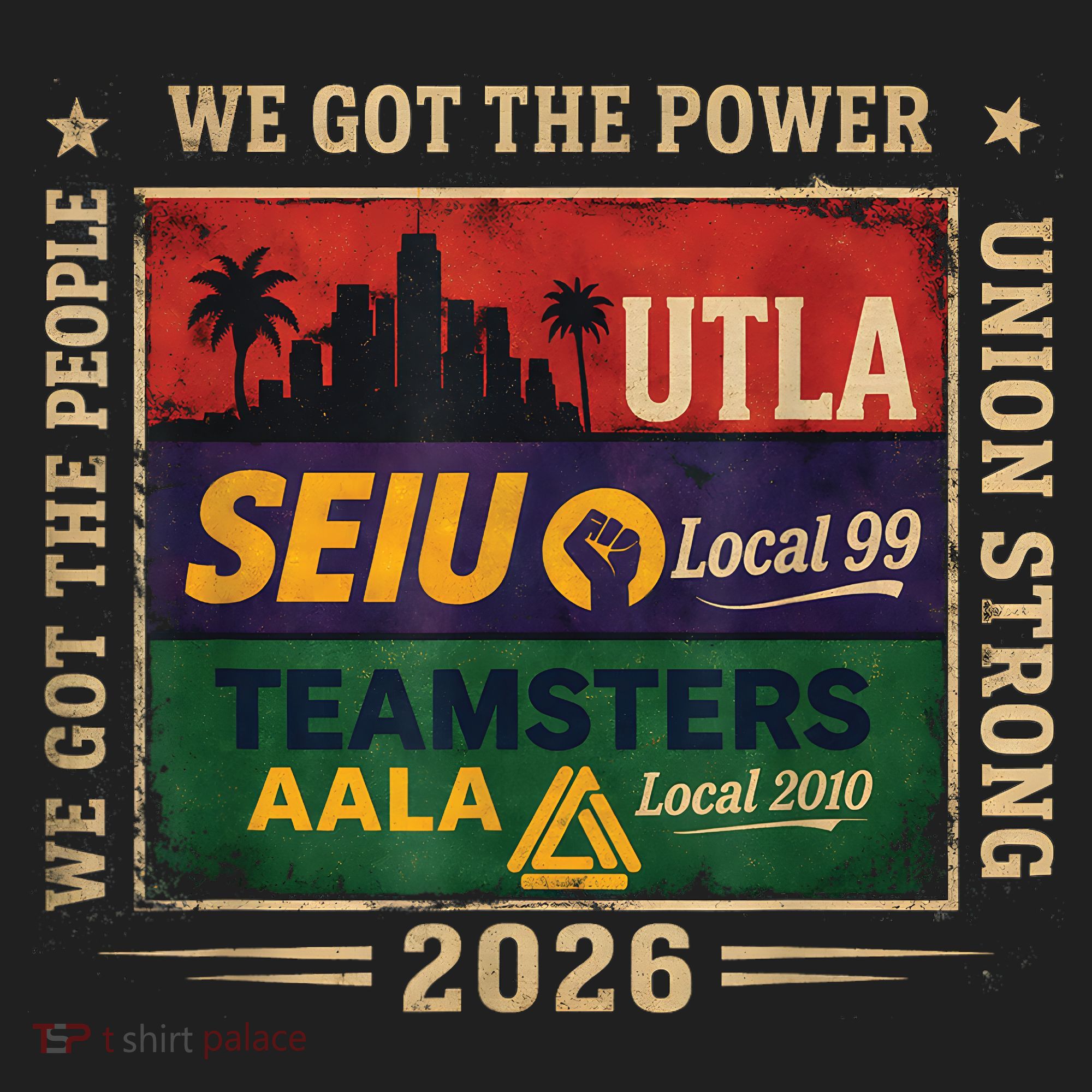 Labor Movement UTLA SEIU AALA Power To The People Beanie