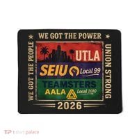 Labor Movement UTLA SEIU AALA Power To The People Mousepad thumb 0