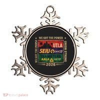 Labor Movement UTLA SEIU AALA Power To The People Ornament thumb 0