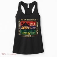Labor Movement UTLA SEIU AALA Power To The People Women's Tank Top thumb 0