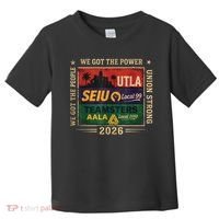 Labor Movement UTLA SEIU AALA Power To The People Toddler T-Shirt thumb 0
