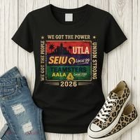 Labor Movement UTLA SEIU AALA Power To The People Women's T-Shirt thumb 3