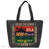 Labor Movement UTLA SEIU AALA Power To The People Tote Bag thumb 0