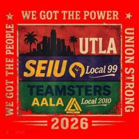 Labor Movement UTLA SEIU AALA Power To The People Santa Hat thumb 1