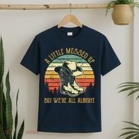 Little Messed Up But Were All Alright Country Music T-Shirt thumb 2
