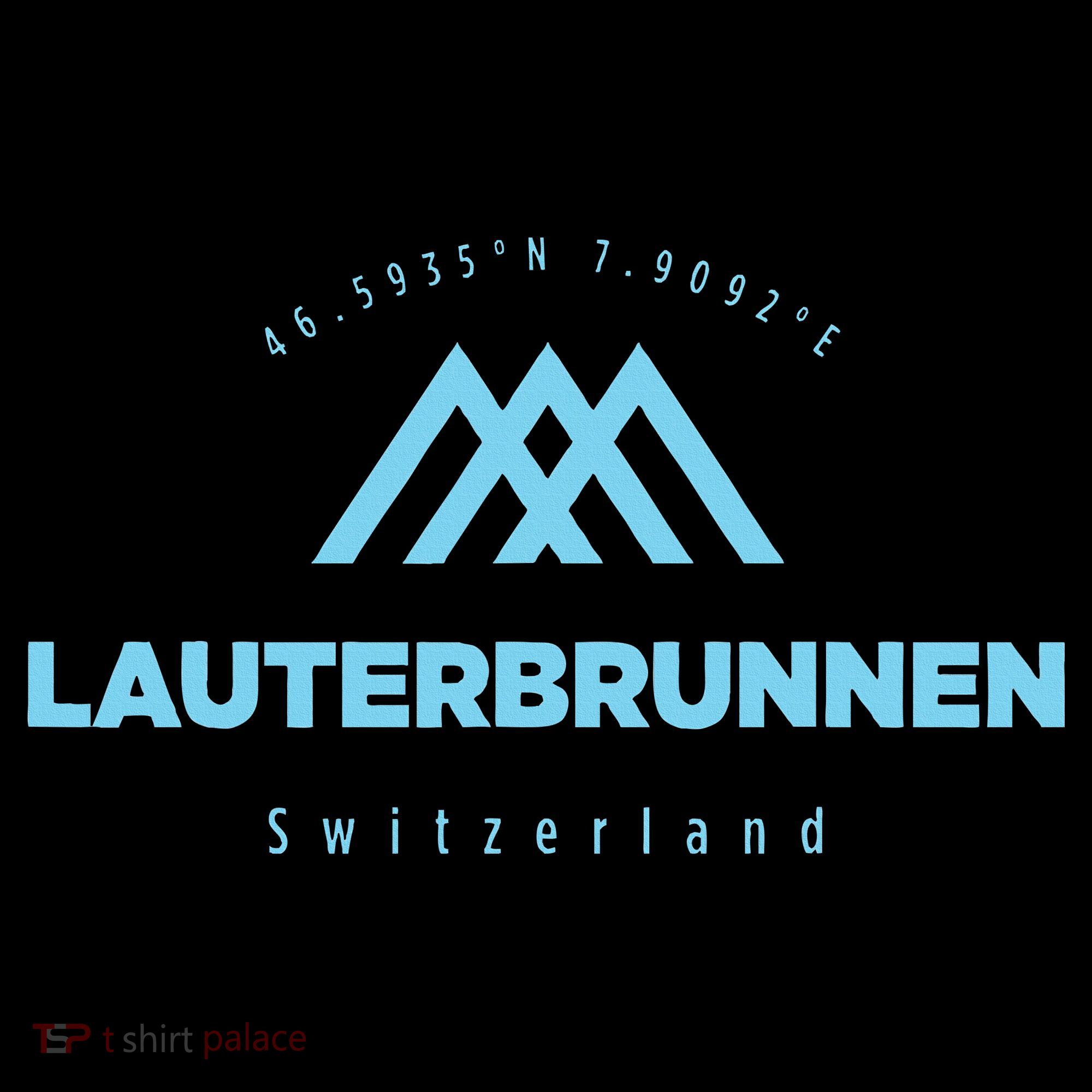 Lauterbrunnen Mountain Vacation Skiing Switzerland Stripe Pom Pom Beanie
