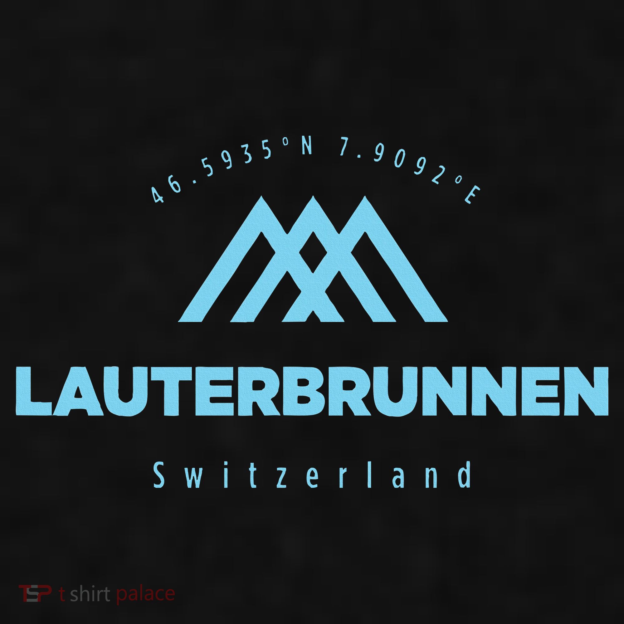 Lauterbrunnen Mountain Vacation Skiing Switzerland Ladies PosiCharge Tri-Blend Wicking Tank