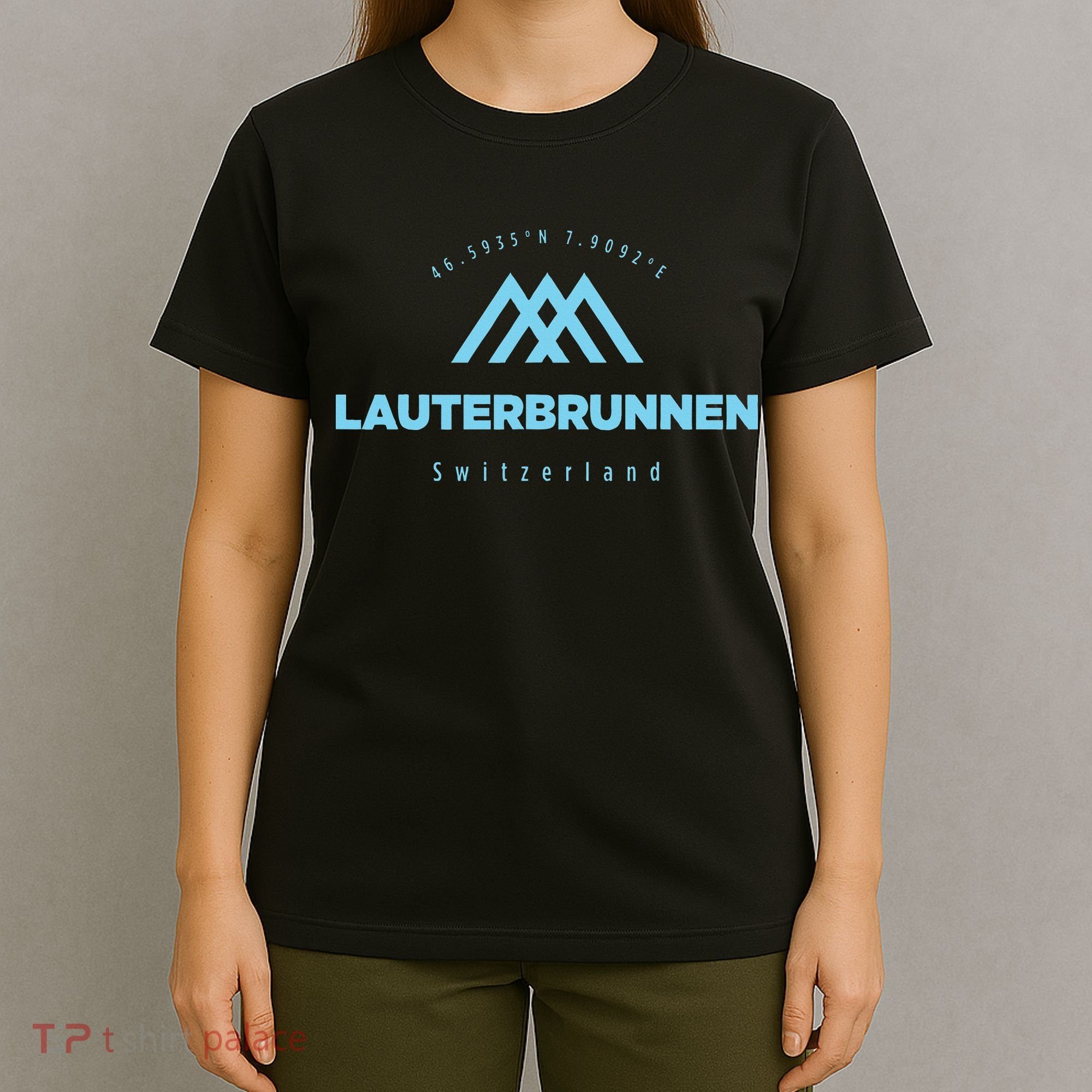 Lauterbrunnen Mountain Vacation Skiing Switzerland T-Shirt