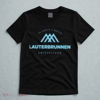 Lauterbrunnen Mountain Vacation Skiing Switzerland T-Shirt thumb 5
