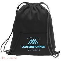 Lauterbrunnen Mountain Vacation Skiing Switzerland Sweatshirt Cinch Pack Bag thumb 0