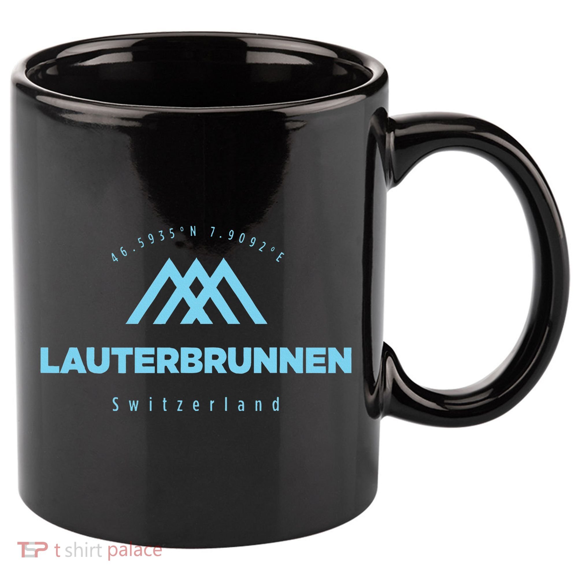 Lauterbrunnen Mountain Vacation Skiing Switzerland 11oz C Handle Ceramic Mug