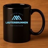Lauterbrunnen Mountain Vacation Skiing Switzerland 11oz C Handle Ceramic Mug thumb 3