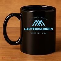 Lauterbrunnen Mountain Vacation Skiing Switzerland 11oz C Handle Ceramic Mug thumb 4