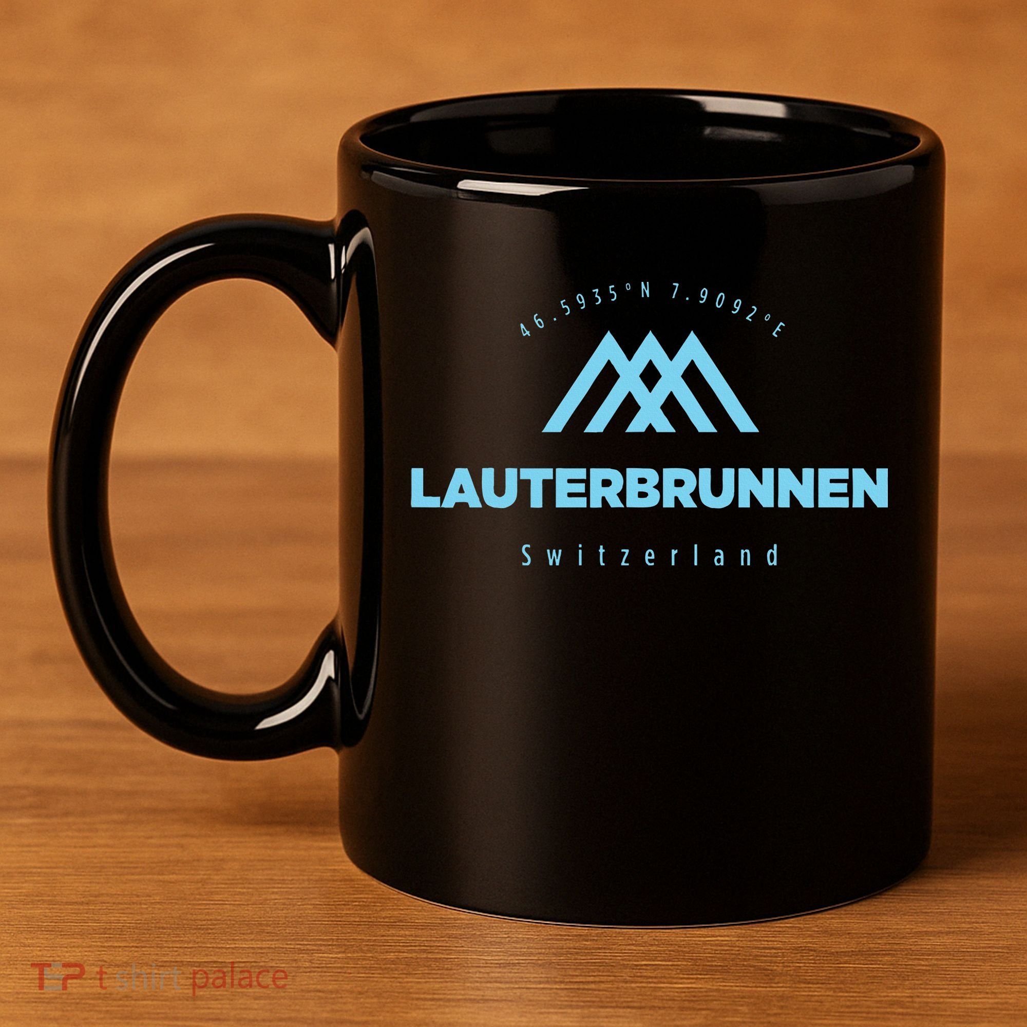 Lauterbrunnen Mountain Vacation Skiing Switzerland 11oz C Handle Ceramic Mug