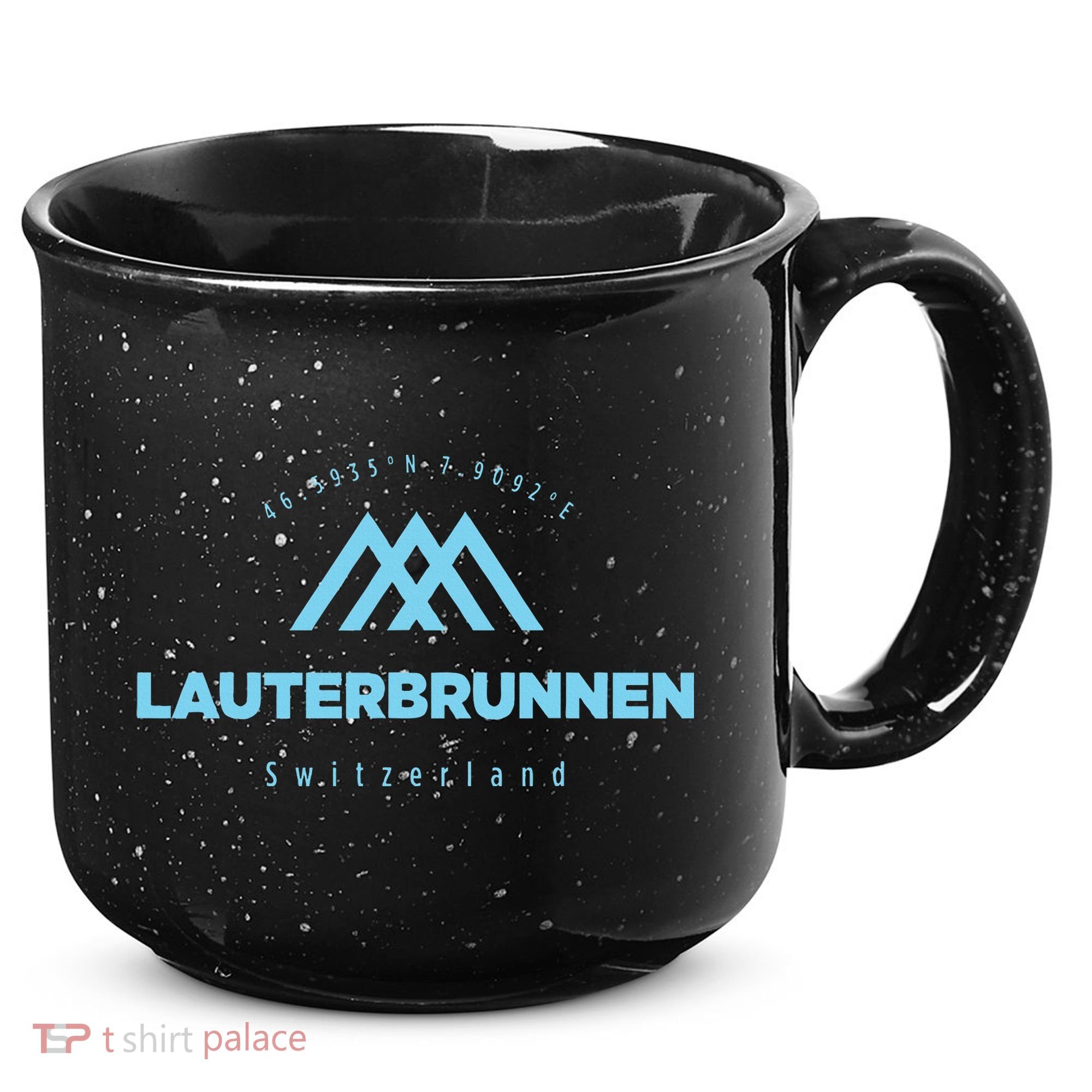 Lauterbrunnen Mountain Vacation Skiing Switzerland 15oz Campfire Ceramic Mug