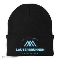 Lauterbrunnen Mountain Vacation Skiing Switzerland Beanie thumb 0