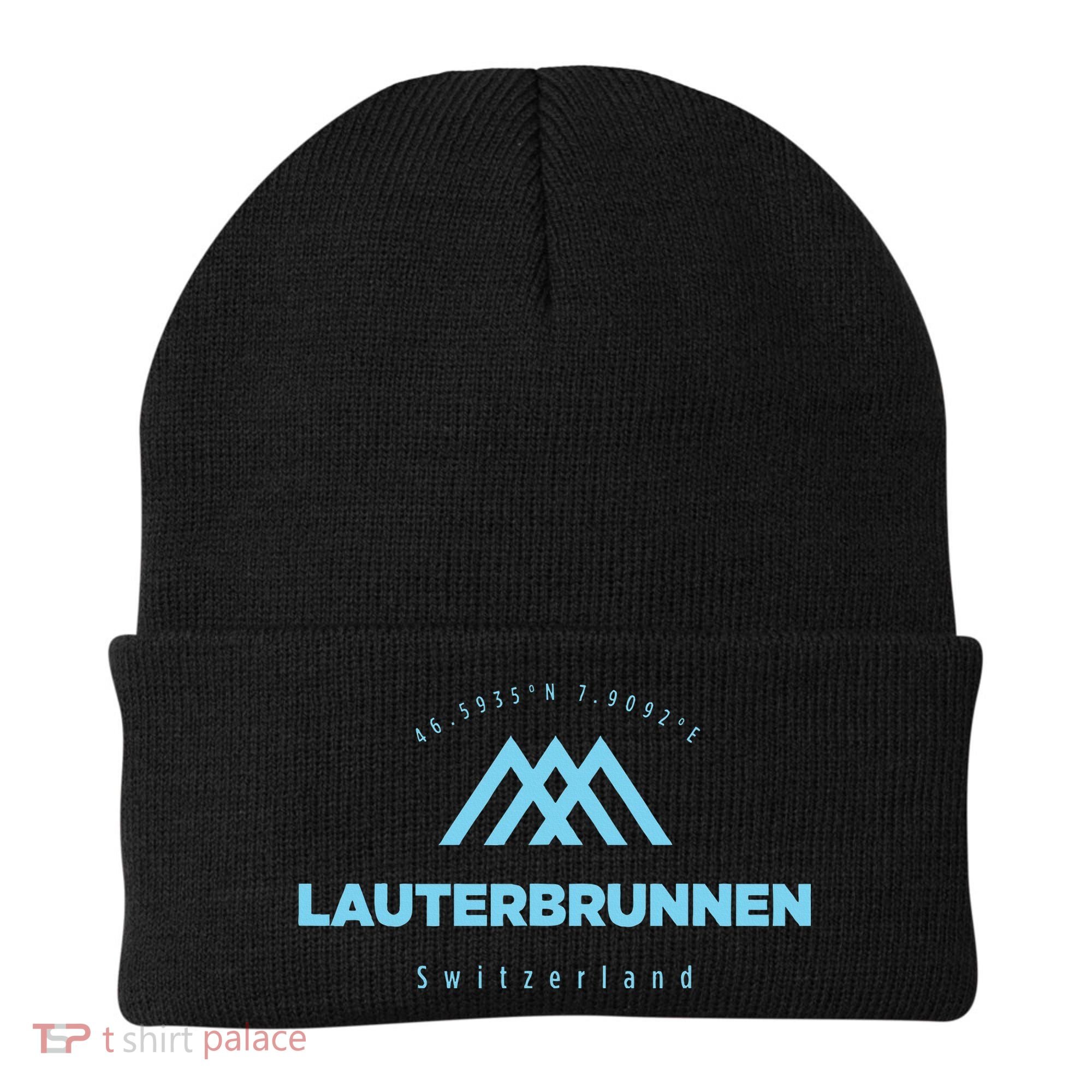 Lauterbrunnen Mountain Vacation Skiing Switzerland Beanie