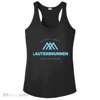 Lauterbrunnen Mountain Vacation Skiing Switzerland Ladies PosiCharge Competitor Racerback Tank thumb 0