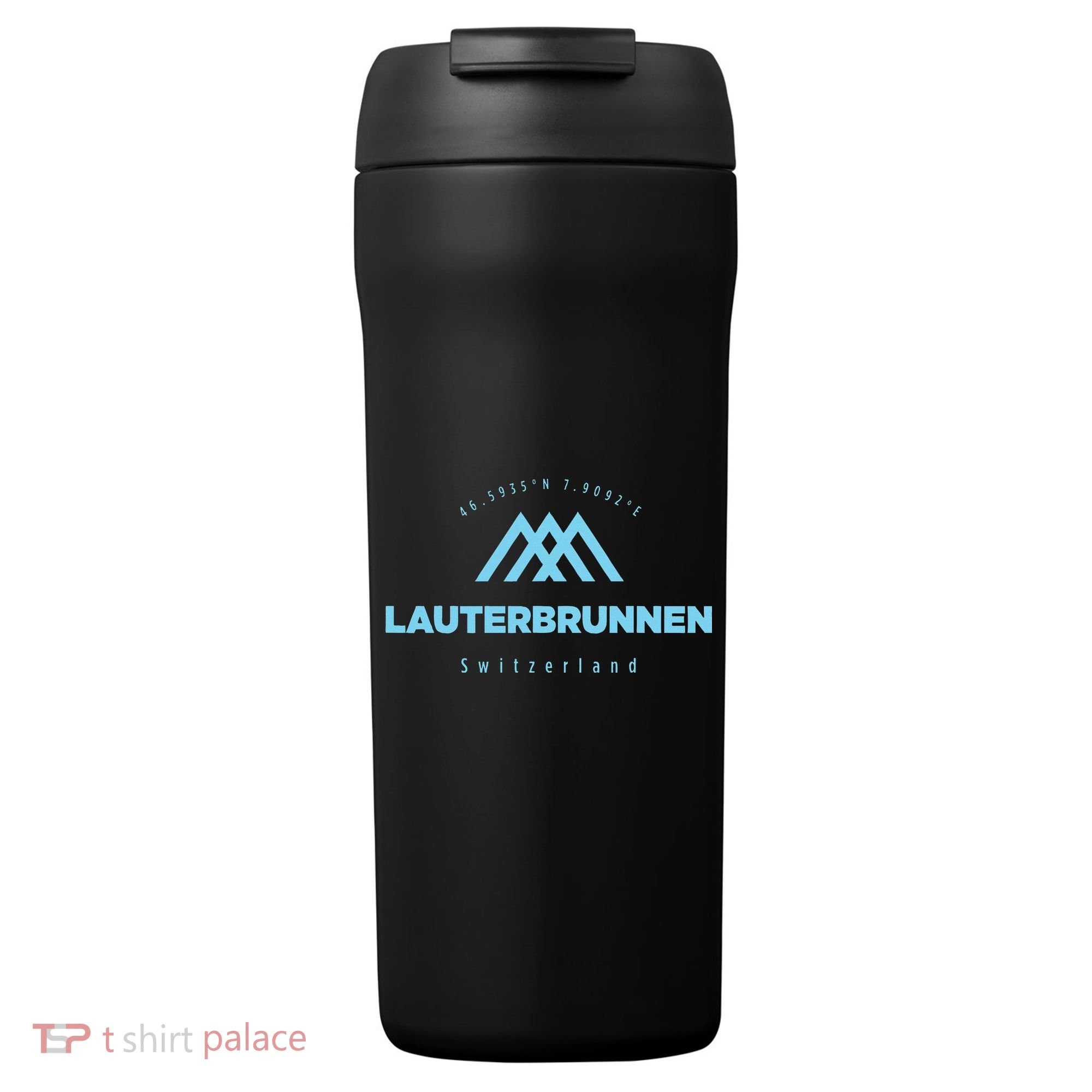 Lauterbrunnen Mountain Vacation Skiing Switzerland 24oz Duet Stainless Steel Tumbler
