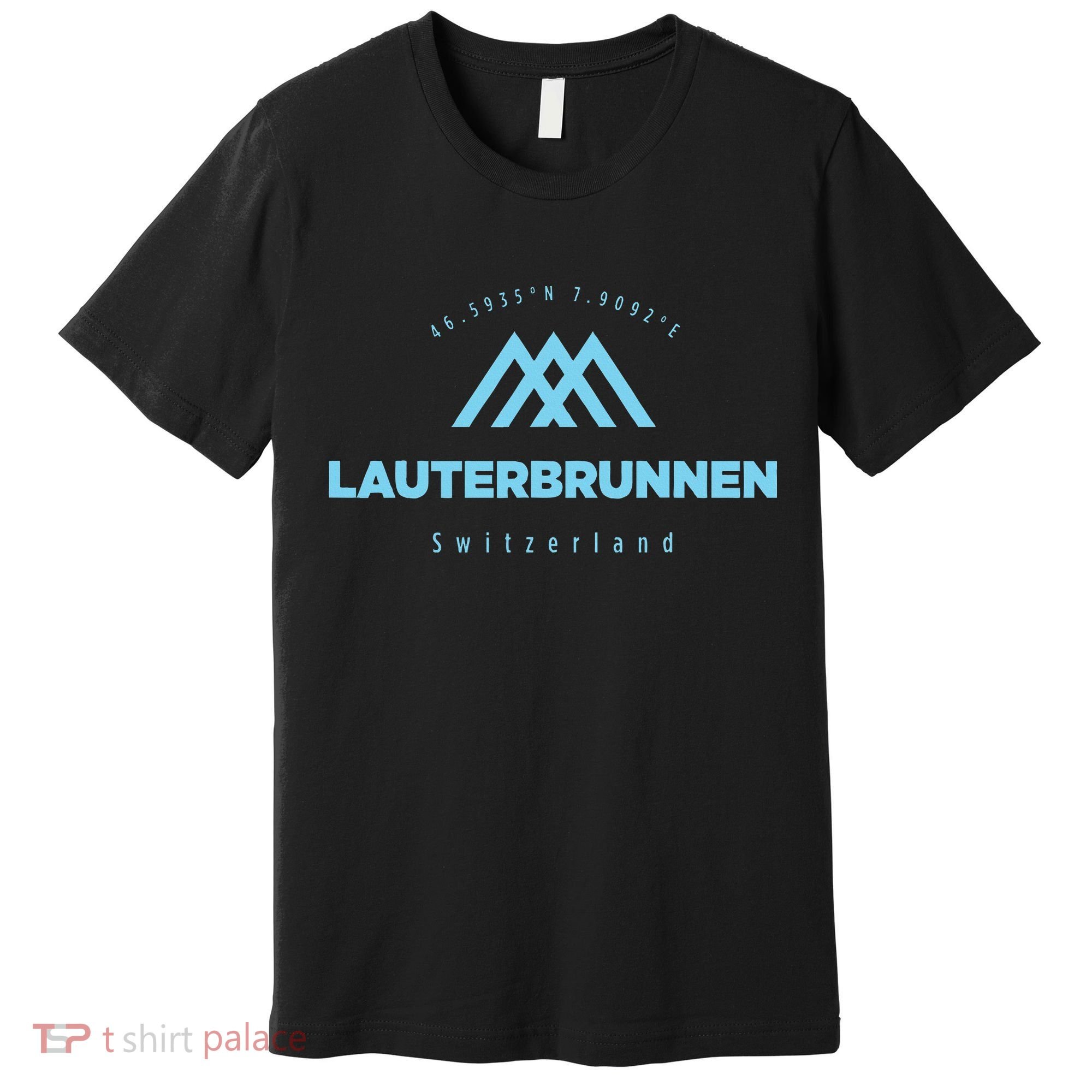 Lauterbrunnen Mountain Vacation Skiing Switzerland Premium T-Shirt