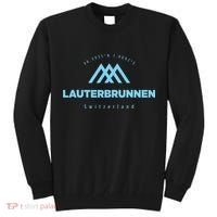Lauterbrunnen Mountain Vacation Skiing Switzerland Tall Sweatshirt thumb 0