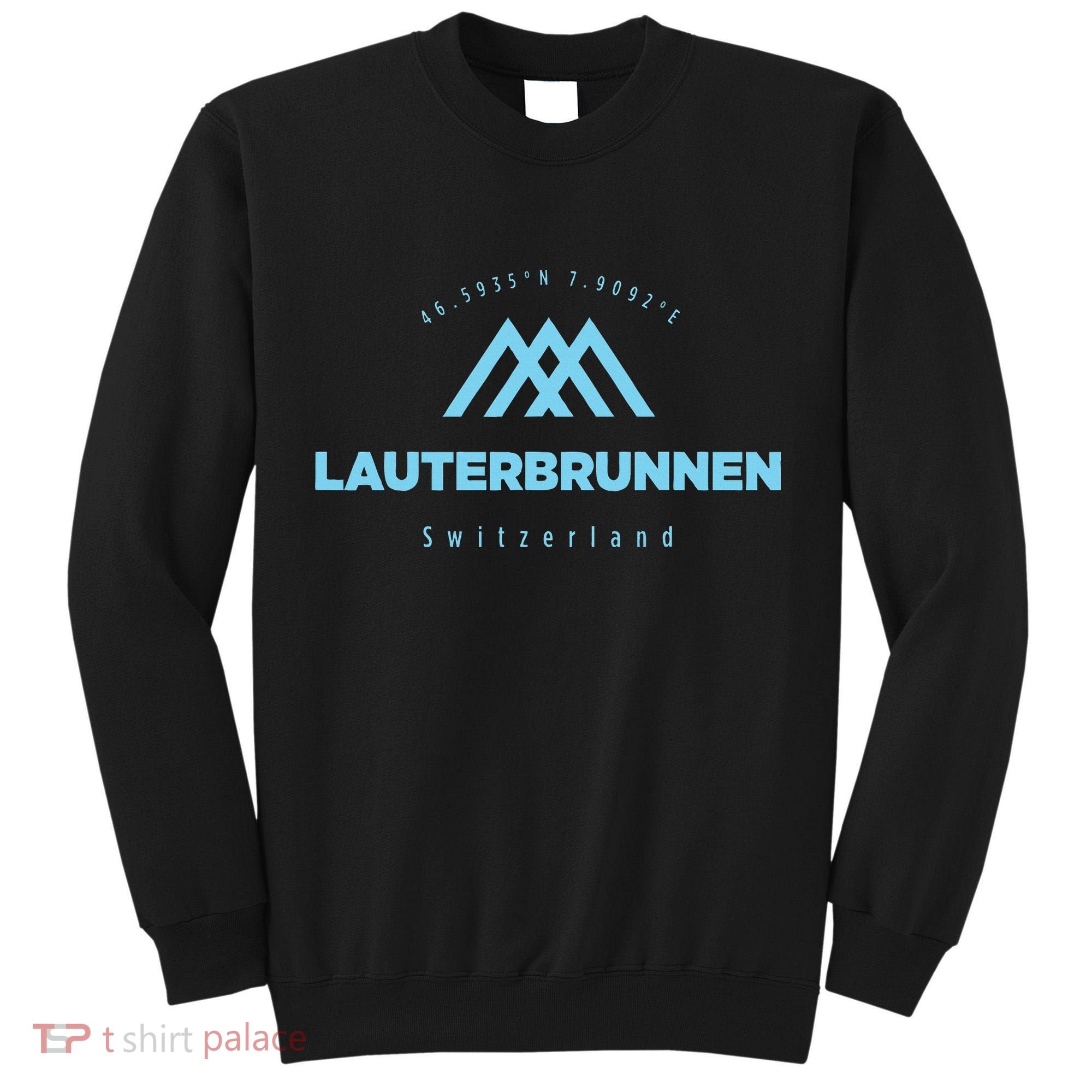 Lauterbrunnen Mountain Vacation Skiing Switzerland Tall Sweatshirt