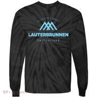 Lauterbrunnen Mountain Vacation Skiing Switzerland Tie-Dye Long Sleeve Shirt thumb 0