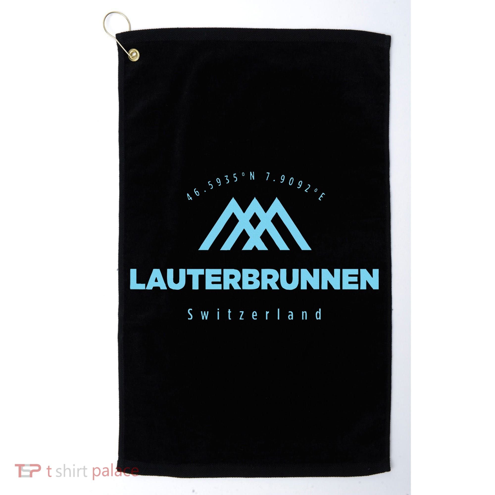 Lauterbrunnen Mountain Vacation Skiing Switzerland Golf Towel