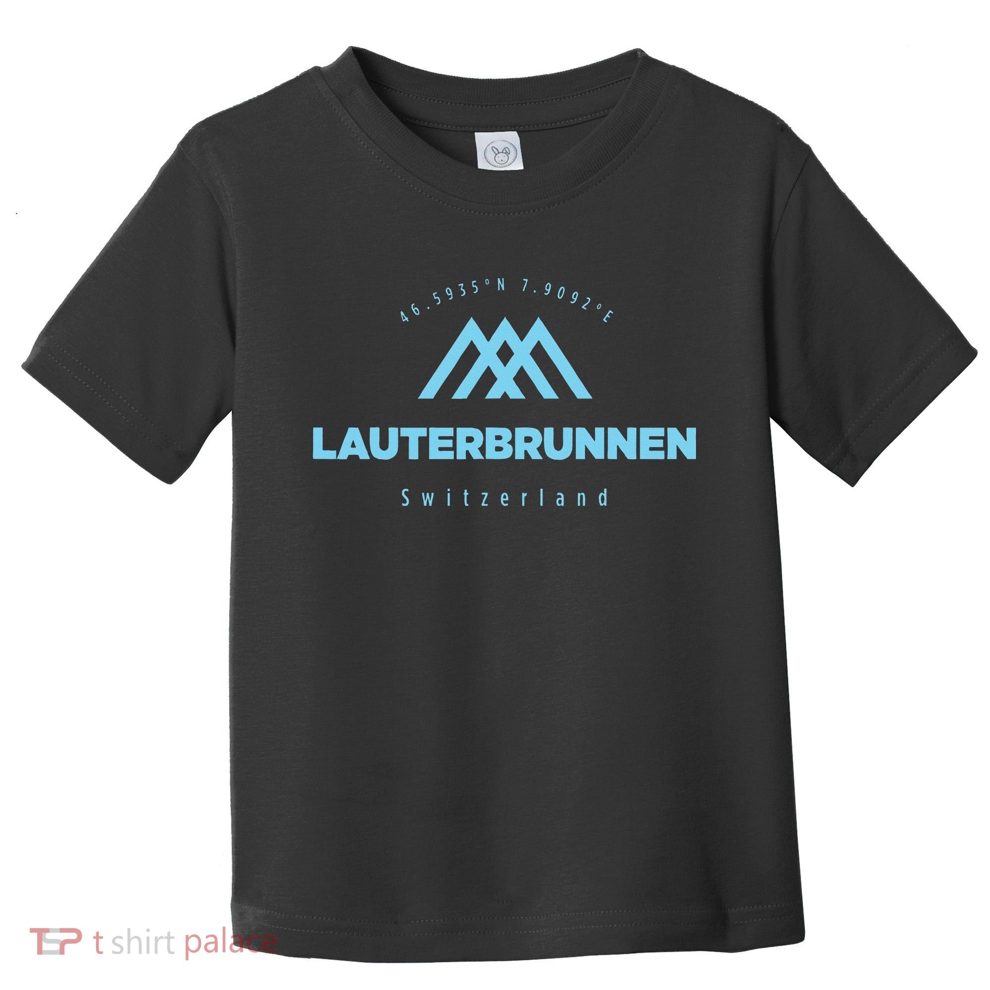 Lauterbrunnen Mountain Vacation Skiing Switzerland Toddler T-Shirt