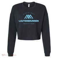 Lauterbrunnen Mountain Vacation Skiing Switzerland Cropped Pullover Crew thumb 0