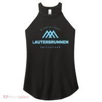 Lauterbrunnen Mountain Vacation Skiing Switzerland Women's Perfect Tri Rocker Tank thumb 0