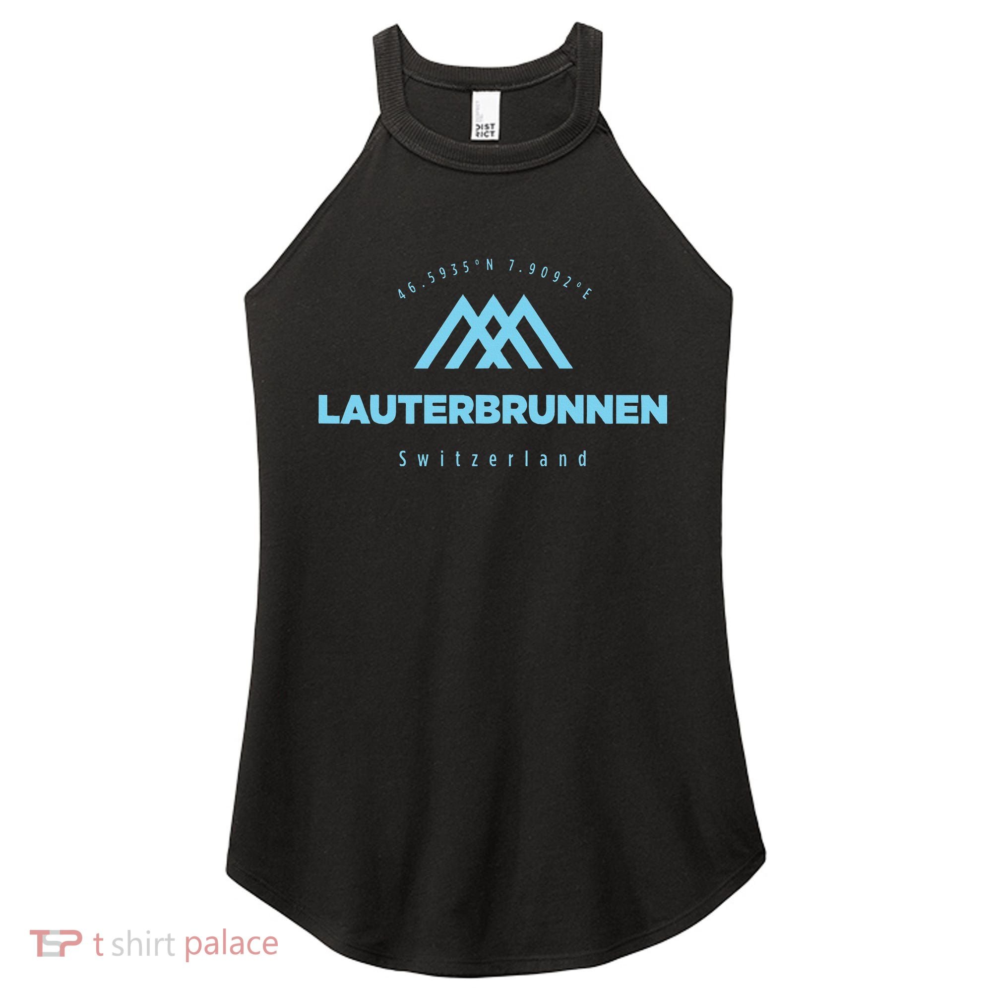 Lauterbrunnen Mountain Vacation Skiing Switzerland Women's Perfect Tri Rocker Tank