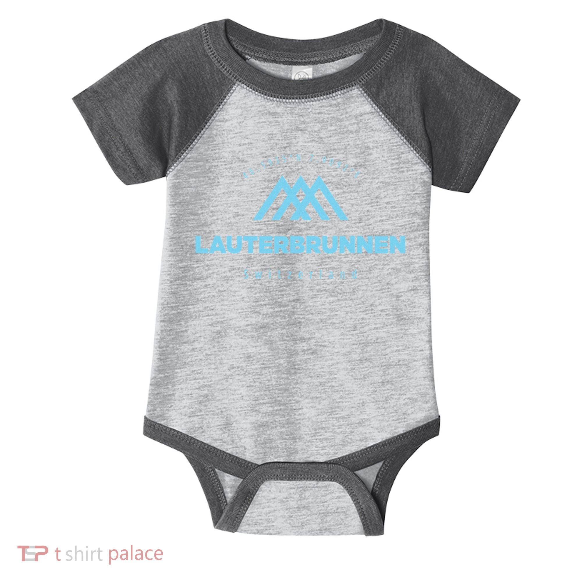 Lauterbrunnen Mountain Vacation Skiing Switzerland Infant Baby Jersey Bodysuit