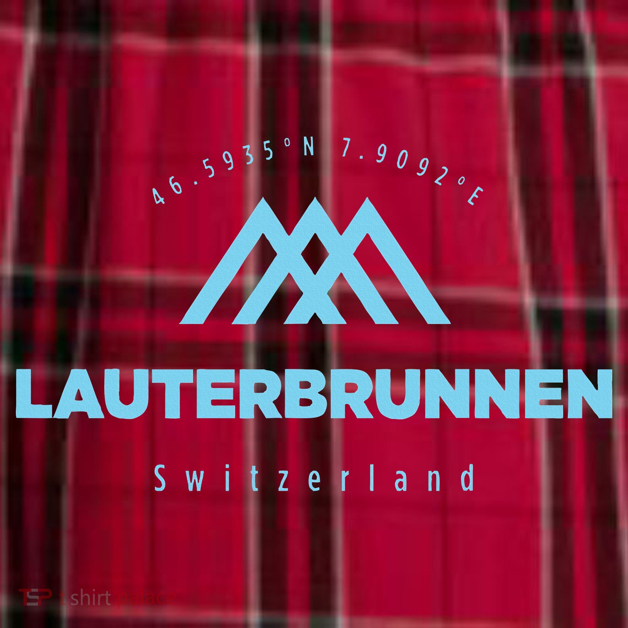 Lauterbrunnen Mountain Vacation Skiing Switzerland Women's Flannel Plaid Pajama Pants