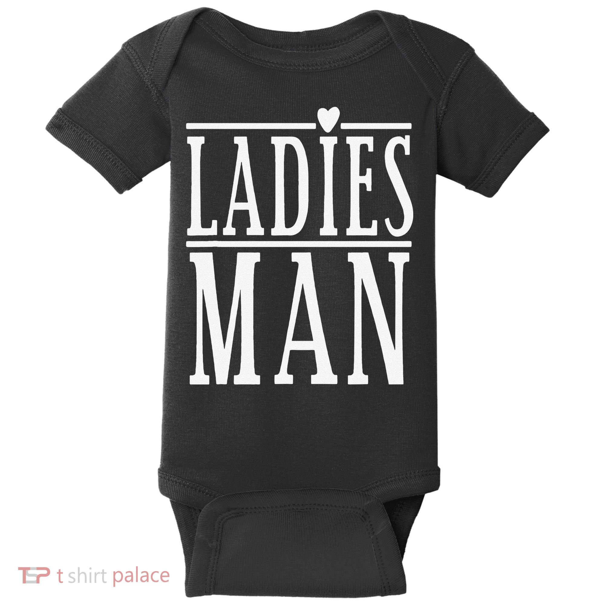 Ladies Man Valentine's Days Baby Bodysuit