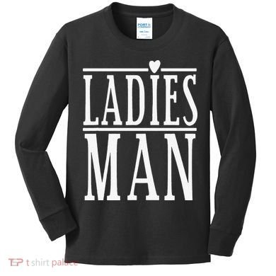Ladies Man Valentine's Days Kids Long Sleeve Shirt