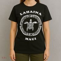 Lahaina Maui Vintage Retro Tribal Turtle Vacation T-Shirt thumb 4