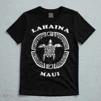 Lahaina Maui Vintage Retro Tribal Turtle Vacation T-Shirt thumb 5